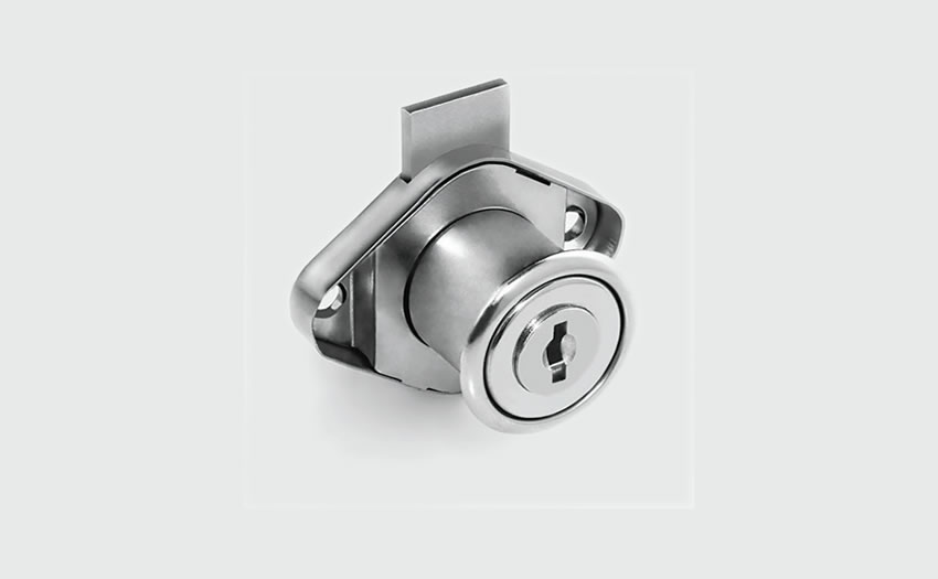 Oval Drawer Lock Steel 